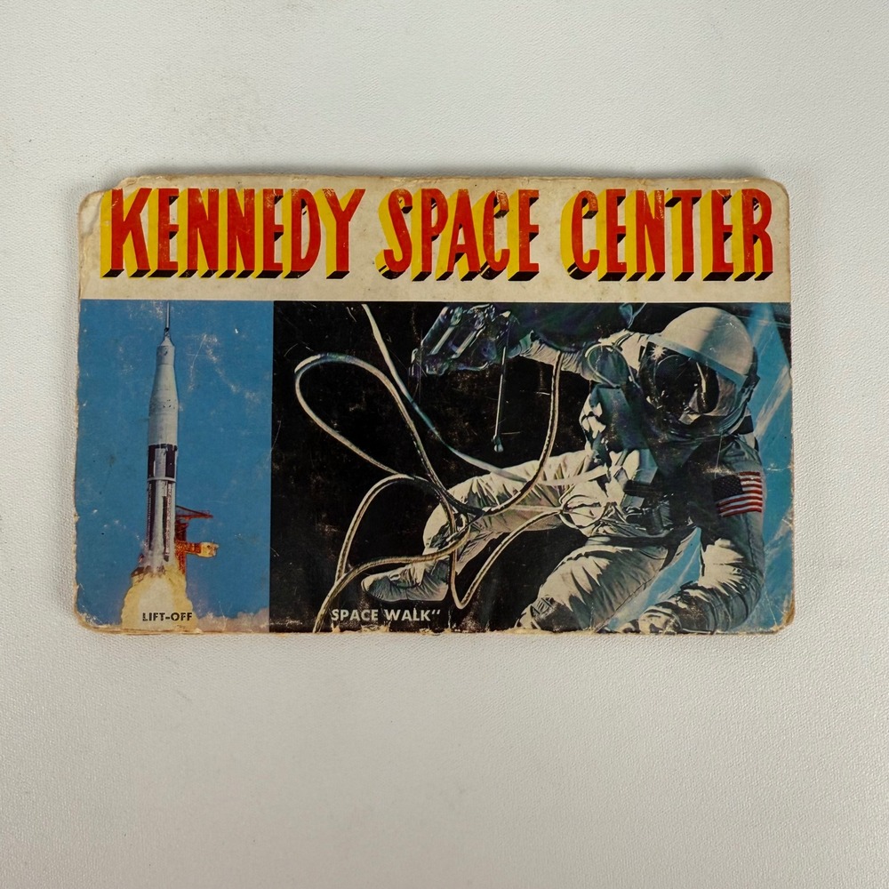Vintage Kennedy Space Center Space Port Postcard Folder NASA Souvenir 1960s